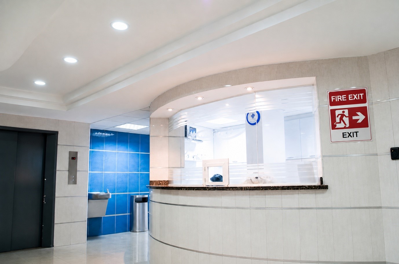 Modern Medical Facility Lobby
